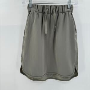 Lululemon Gray On The Fly Skirt Size 2